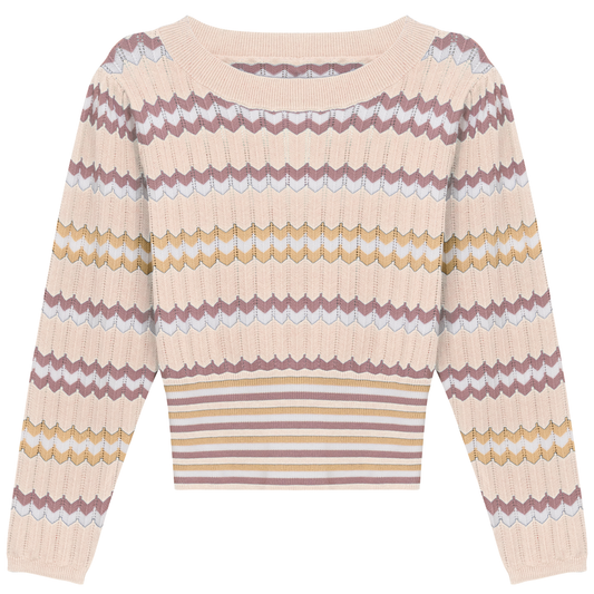 Zig Zag Striped Sweater