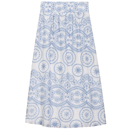 Woven Midi Skirt