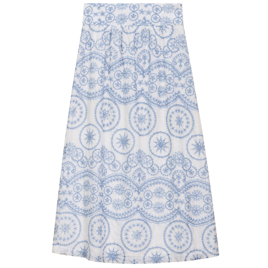 Woven Midi Skirt