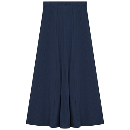 Ribbed Midi Panel Skirt