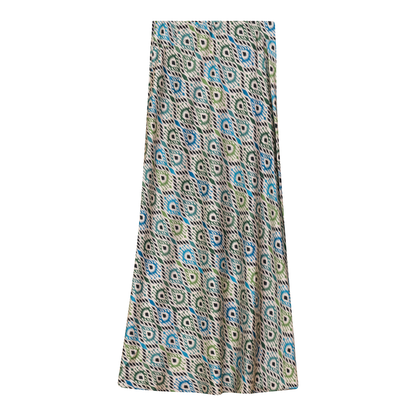 Woven Printed Midi Skirt