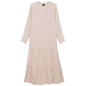 Woven Tiered Belt Dress
