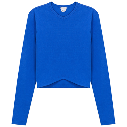 Triangle Ribbed Cropped Top