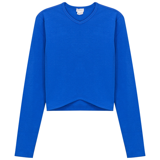 Triangle Ribbed Cropped Top