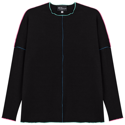 Maternity Contrast Stitch Top