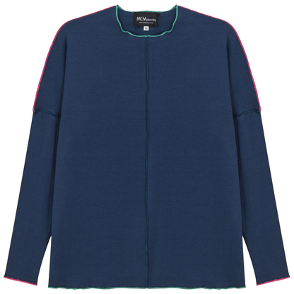 Maternity Contrast Stitch Top