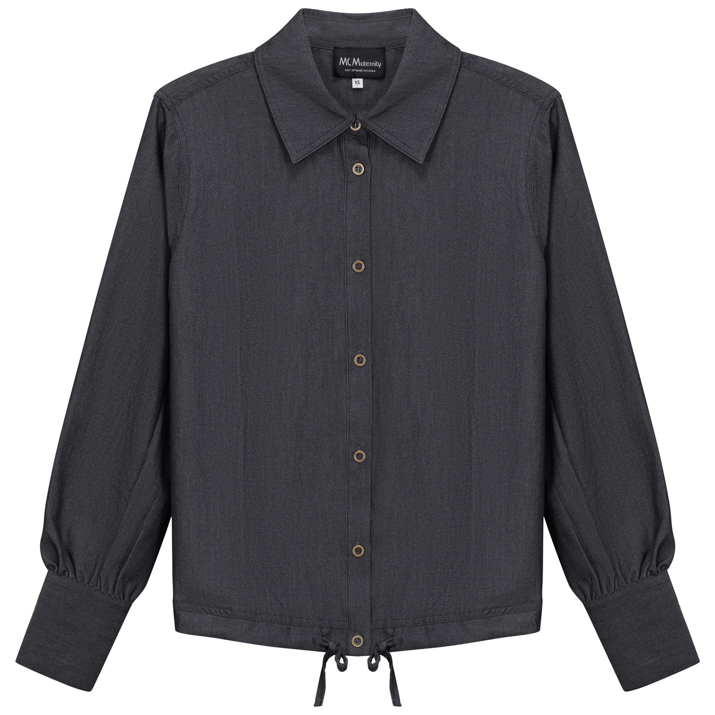 Maternity Denim Bungee Blouse