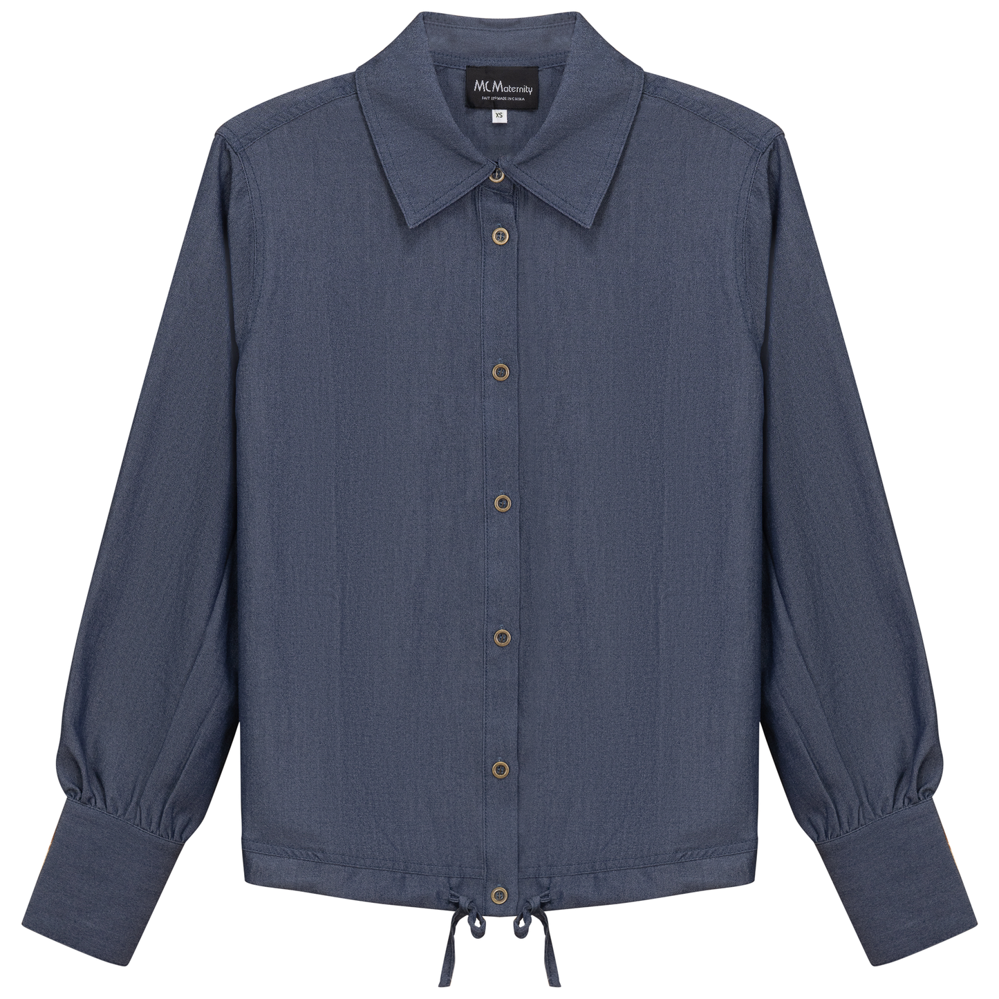 Maternity Denim Bungee Blouse