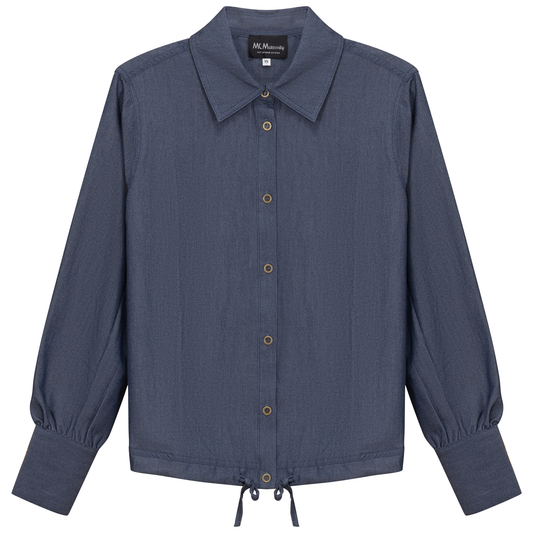 Maternity Denim Bungee Blouse