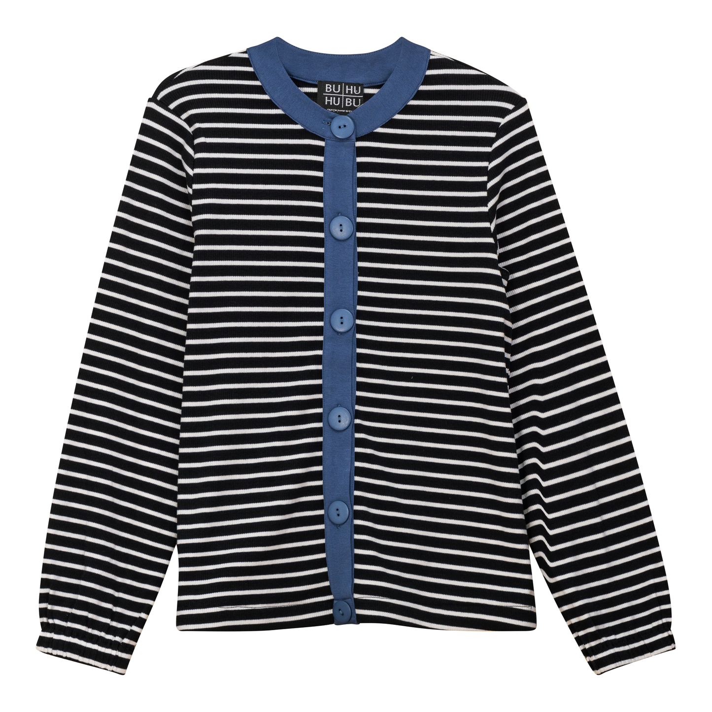 Maternity Striped Button Down Cardigan