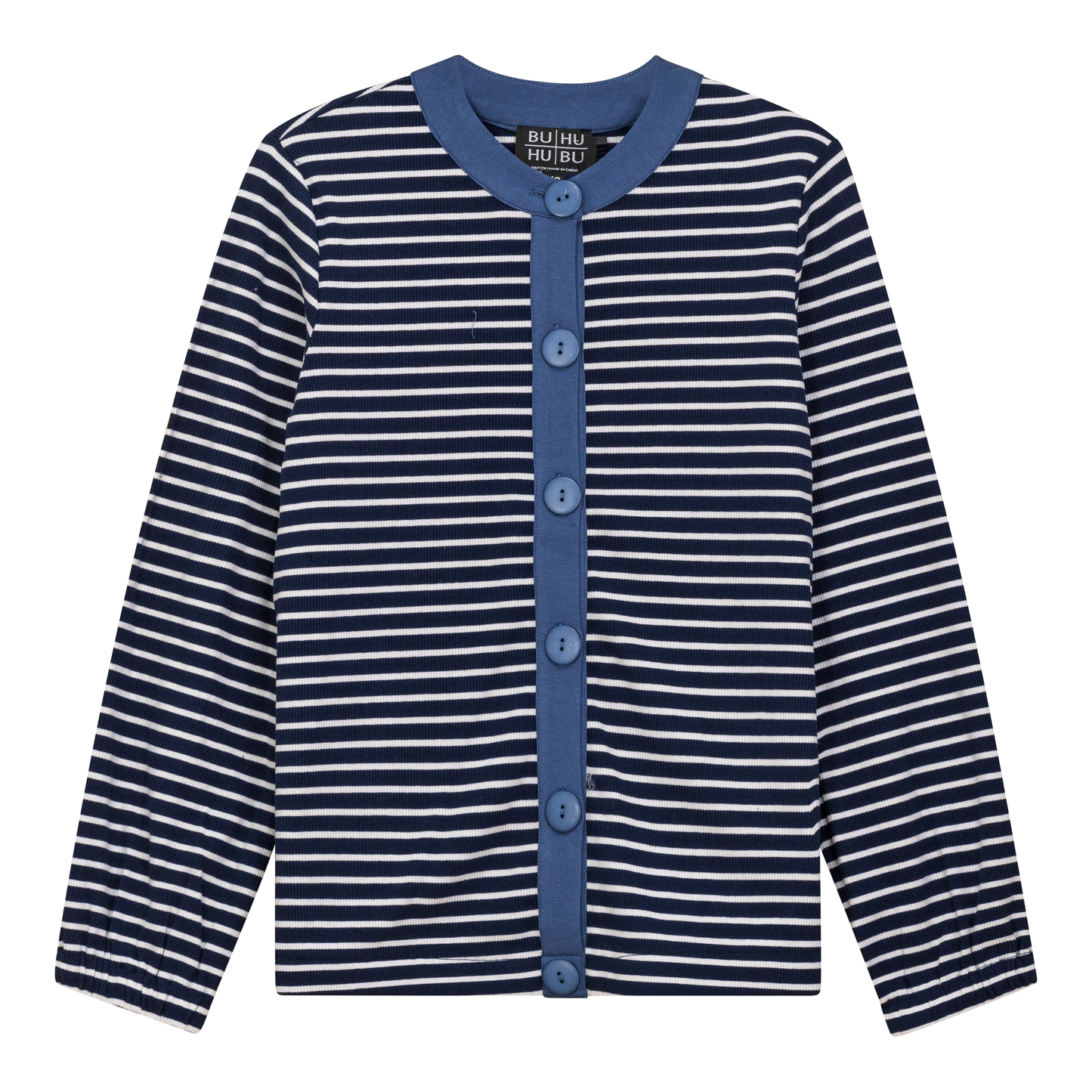 Maternity Striped Button Down Cardigan
