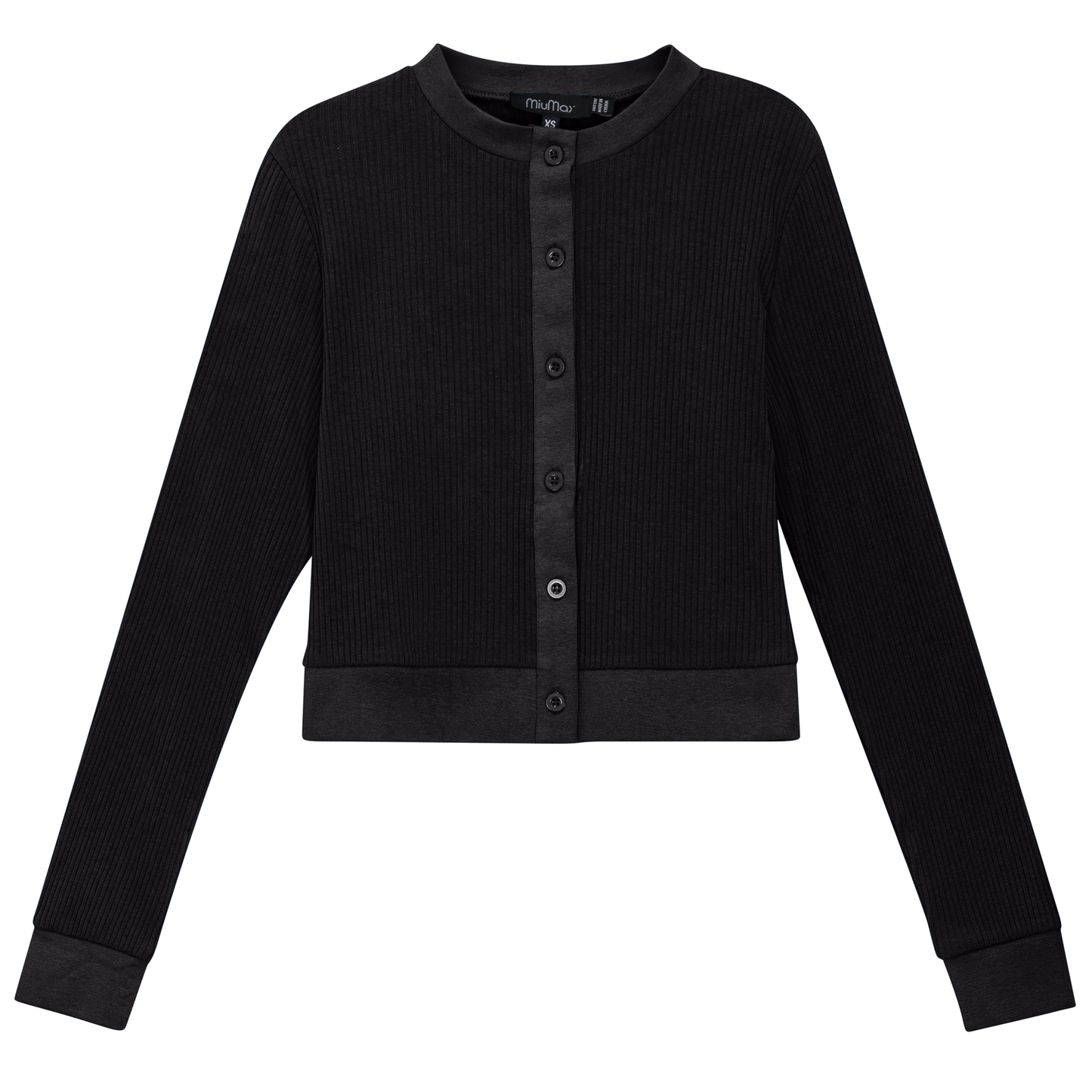 Maternity Ribbed Cropped Cardigan