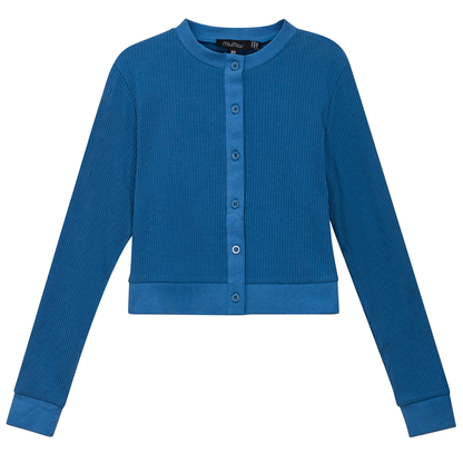 Maternity Ribbed Cropped Cardigan