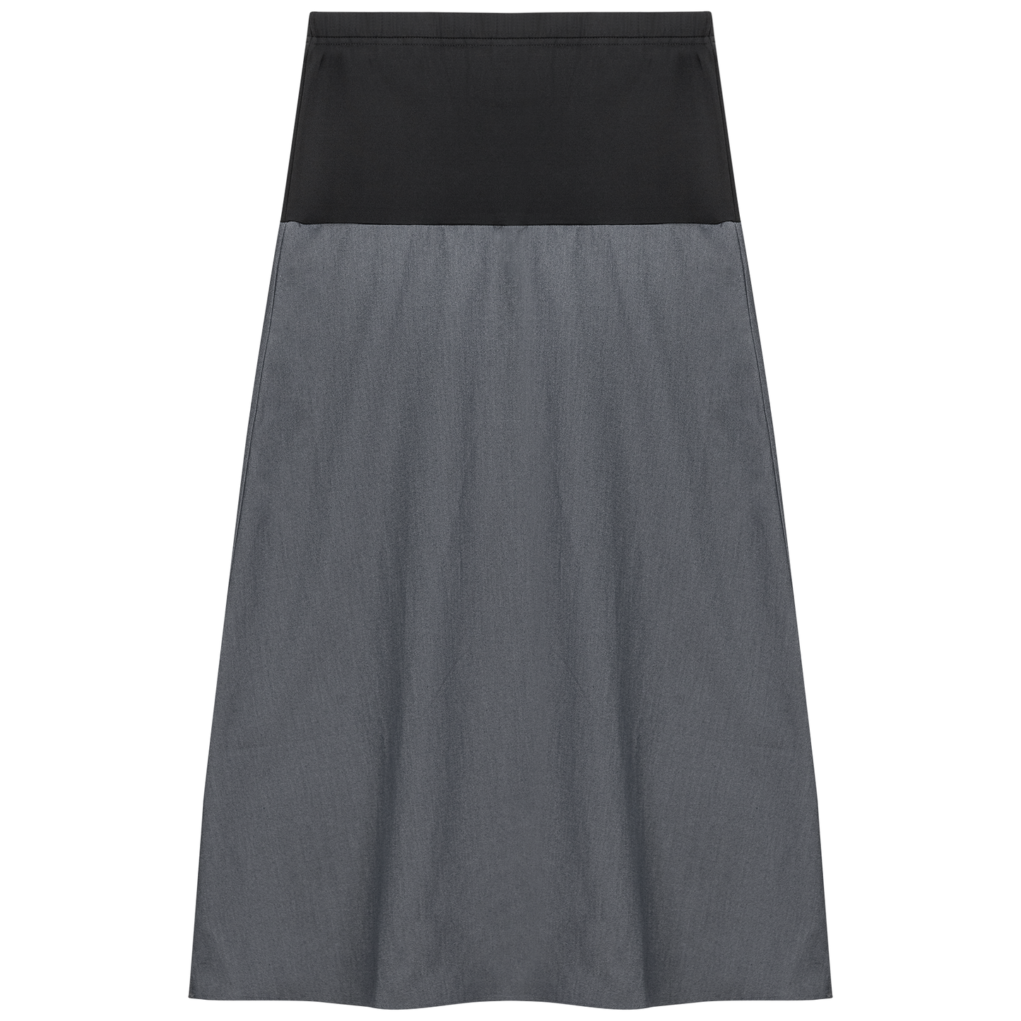 Maternity Chambray Midi Skirt