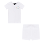 Smiley Embroidered Shorts Set