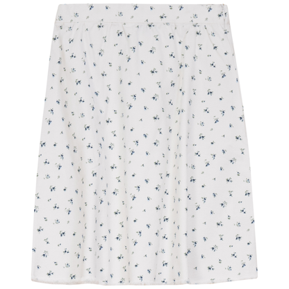 Floral Printed Denim Skirt