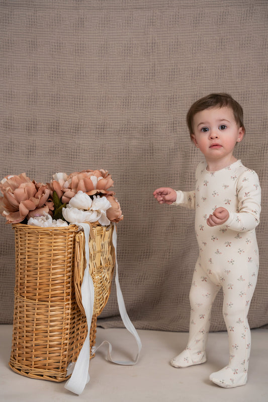 Floral Print Onesie