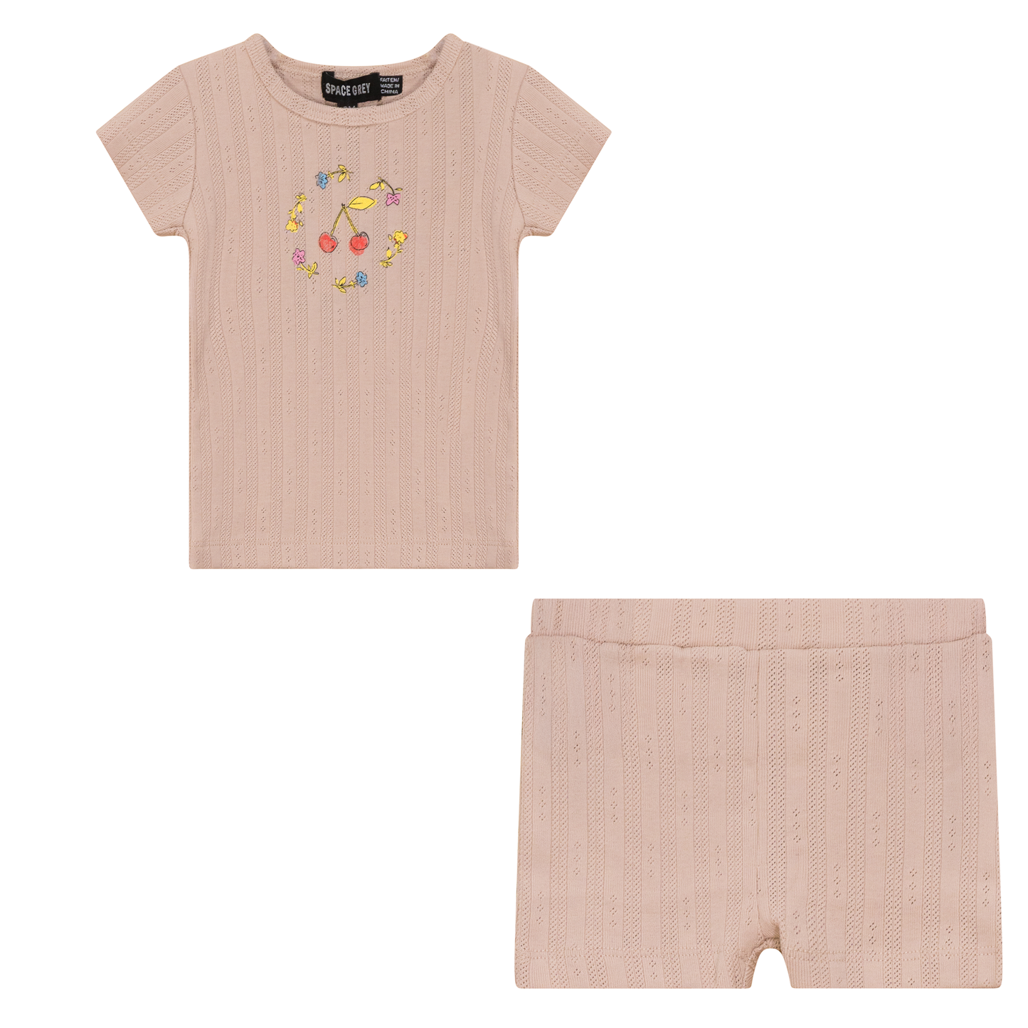 Pointelle Ribbed 2Pc Set