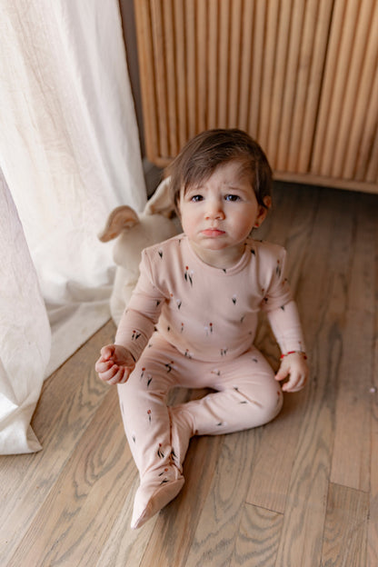 Scooter and Tulip Printed Onesie