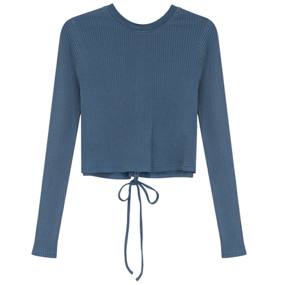 Distressed Pully Sweater