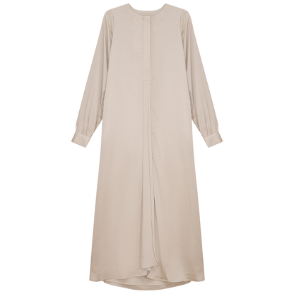Midi Satin Shirt Dress