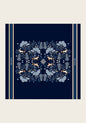  Forest on Navy Square Scarf