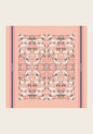  Maze on Peach Square Scarf