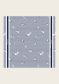  Navy Stripes Square Scarf