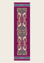 Mermaid Horses on Berry Rectangular Scarf