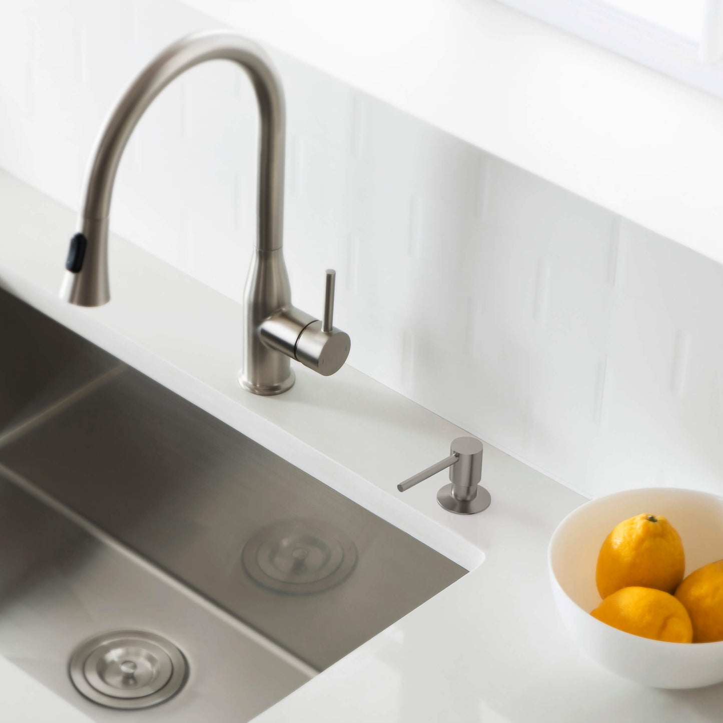 Kitchen Lead Free Solid Brass Construction Soap Dispenser