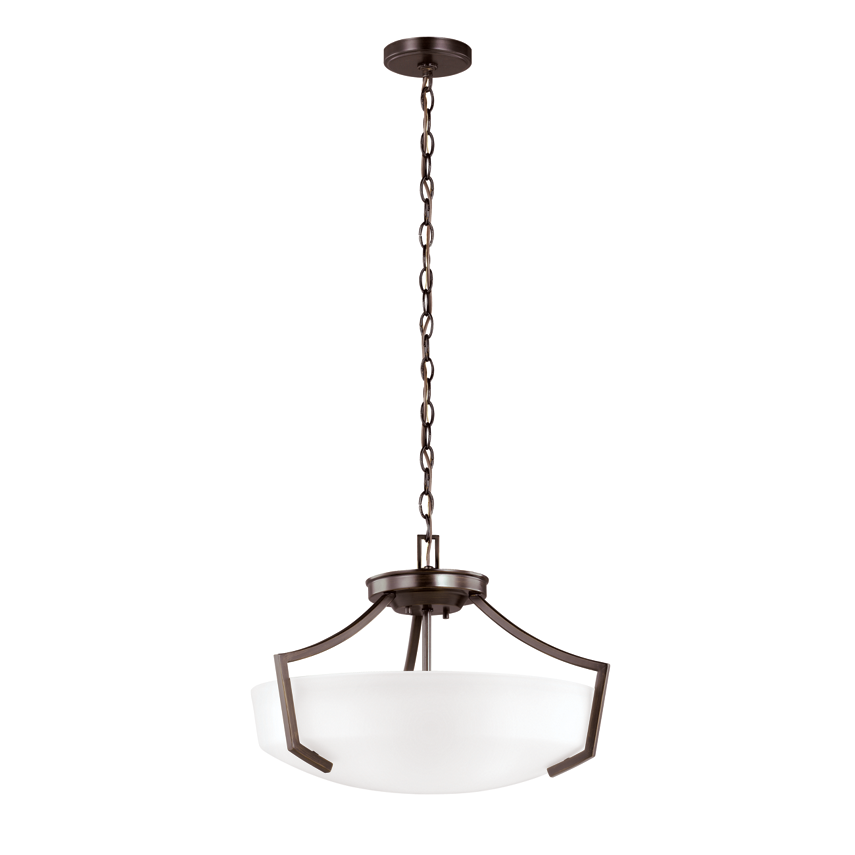 Hanford 3-Light Semi Flush Mount