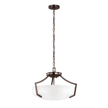 Hanford 3-Light Semi Flush Mount