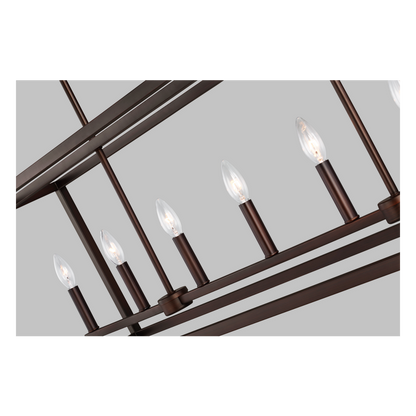 Moffet Street Large Linear Chandelier