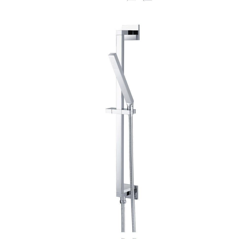 Flusso SHS.2016 Hand Shower Set with Slide Bar, Integrated Elbow & Hose