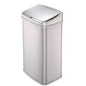 Silver 13-Gallon Stainless Steel Kitchen Trash Can with Motion Sensor | Trash Cans | Kitchen [Metal] | Kitchen + Metal