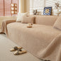 Textured Throw Blanket with 3D Dobby Weave, Minimalist Furniture Protector for Couch