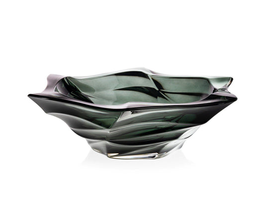Grey Crystal Glass Bowl | Dinnerware | Kitchen + Metal
