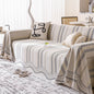 Modern Geometric Cooling Sofa Blanket, Soft & Breathable Striped Couch Throw Cover