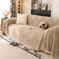 Plush Sherpa Fleece Sofa Throw Blanket, Soft & Cozy Furniture Protector for Couch