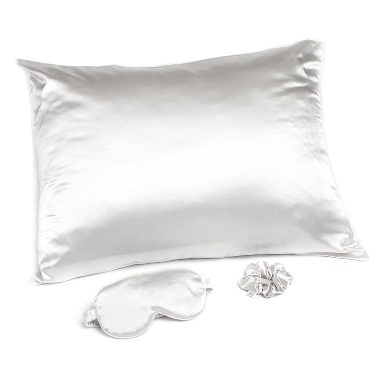 Giftable White Goodnight Gorgeous Satin Sleep Set [Includes