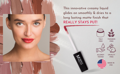 Angelica Stay Put Matte Lip Cream | Stunning Kiss-Proof Lipstick
