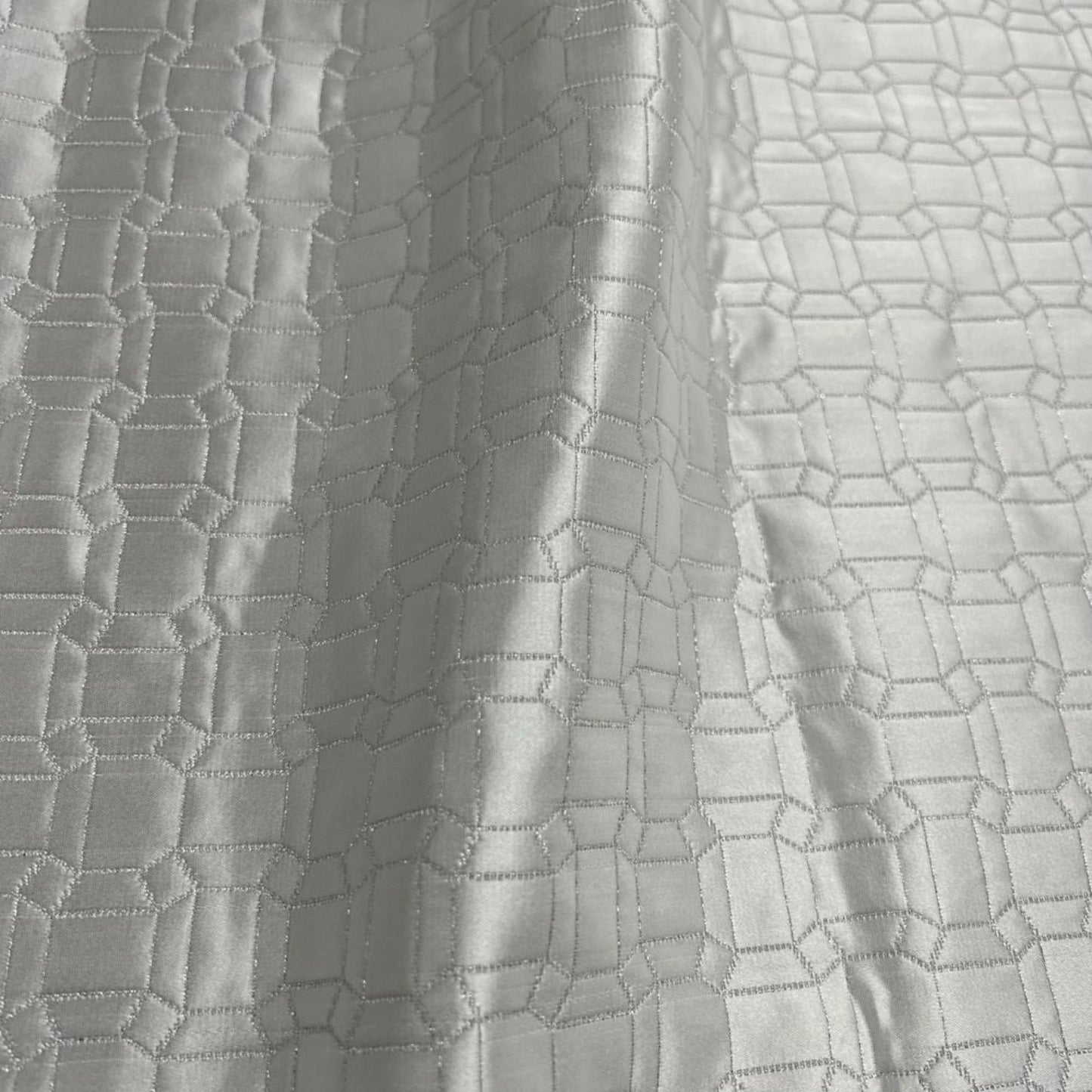 Snow Square Jacquard, Quilted Look - Custom Tablecloths