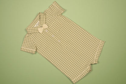 Green Gingham Boy Bubble