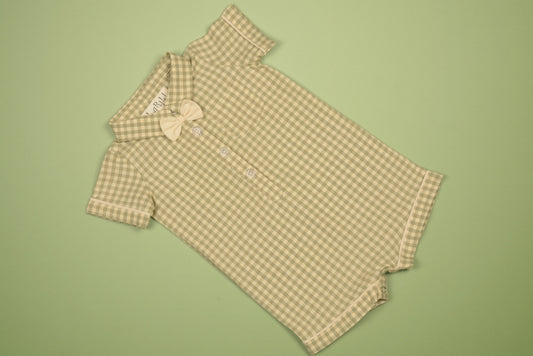 Green Gingham Boy Bubble