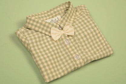 Green Gingham Boy Bubble