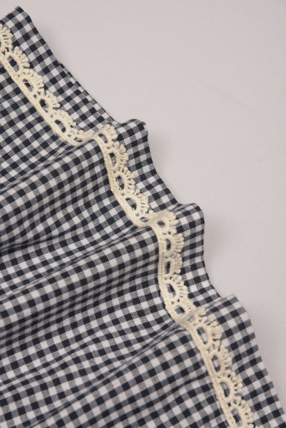 Embroidered Yoke Eith Ruffle Sleeves  Dress