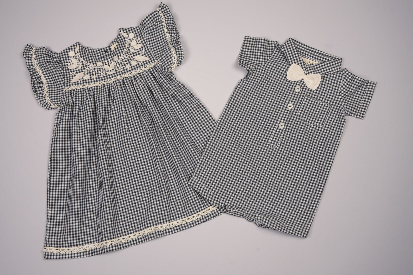 Embroidered Yoke Eith Ruffle Sleeves  Dress