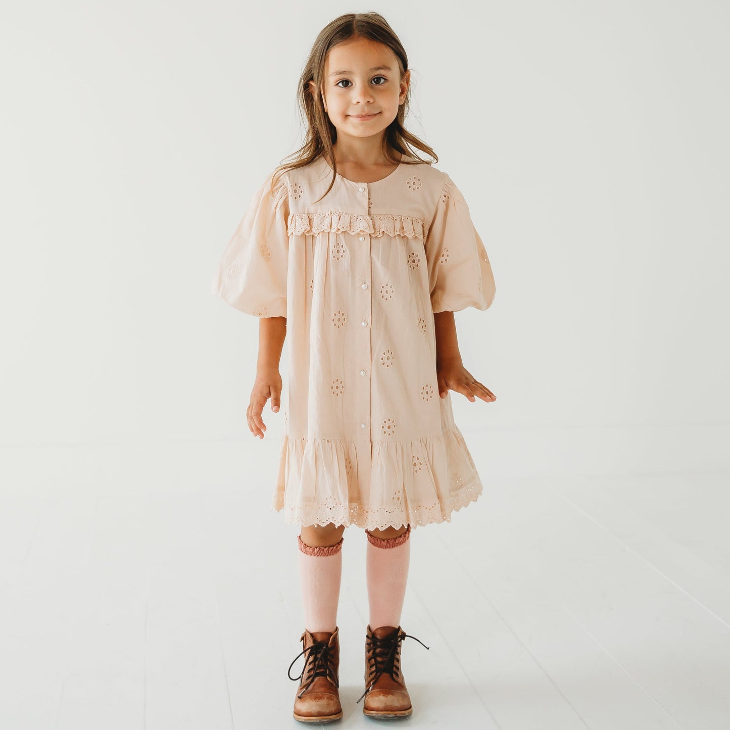 Embroidered Schiffli Dress