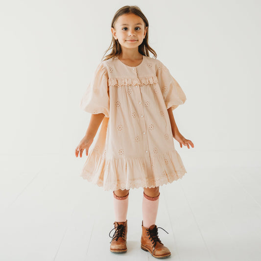 Embroidered Schiffli Dress