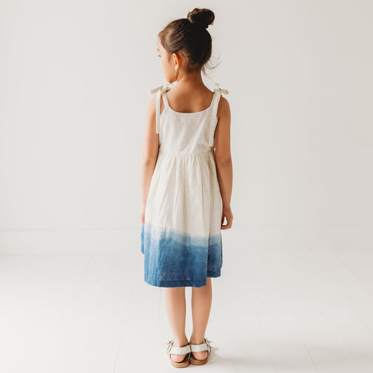 Ocean Ombre Nautical Schiffli Dress